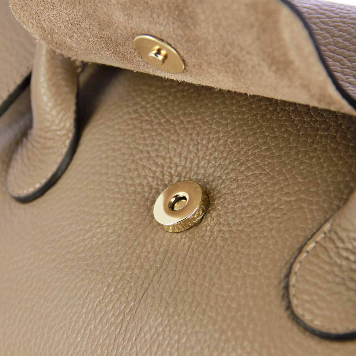 Contessa Top Handle Bag -Taupe - Image 3