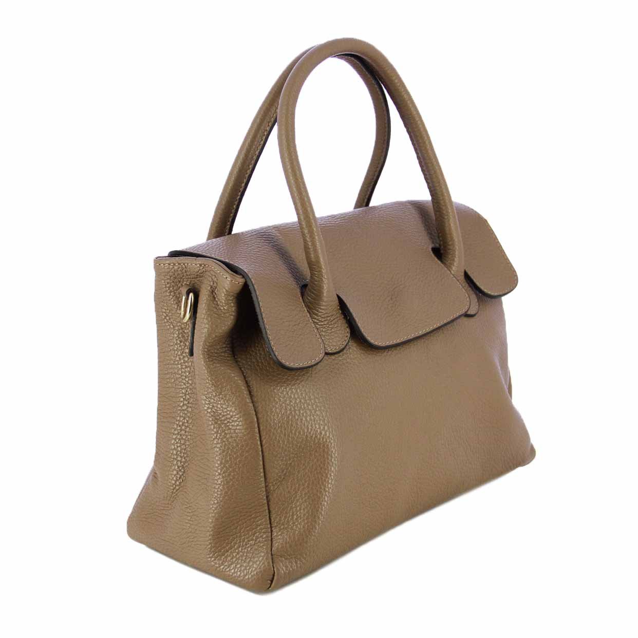 Contessa Top Handle Bag -Taupe - Image 2