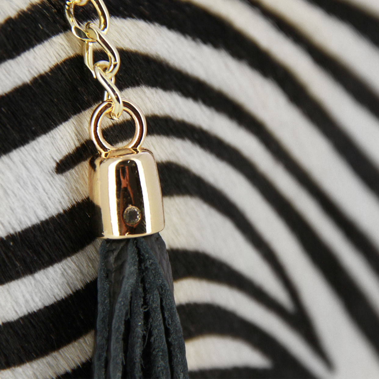 Safari Clutch Bag -Zebra Print - Image 3