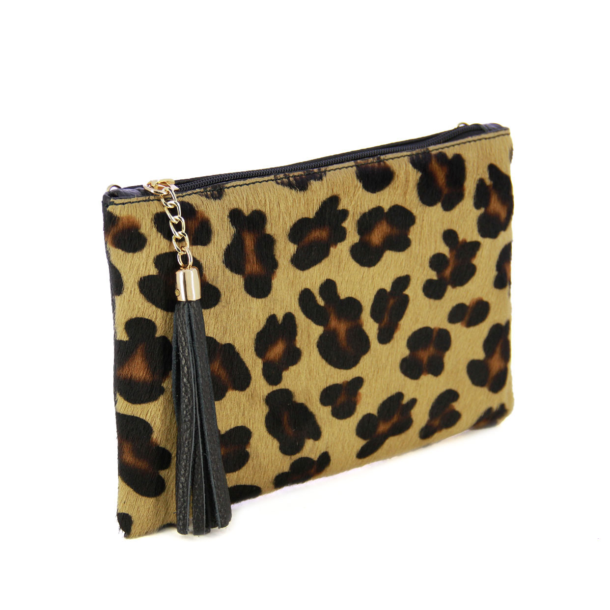 Safari Clutch Bag -Leopard Print - Image 2