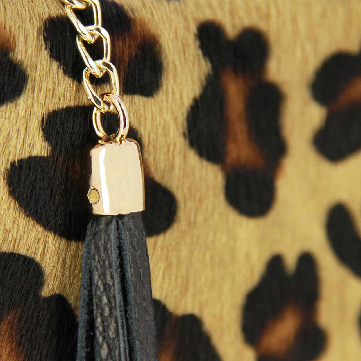 Safari Clutch Bag -Leopard Print - Image 3