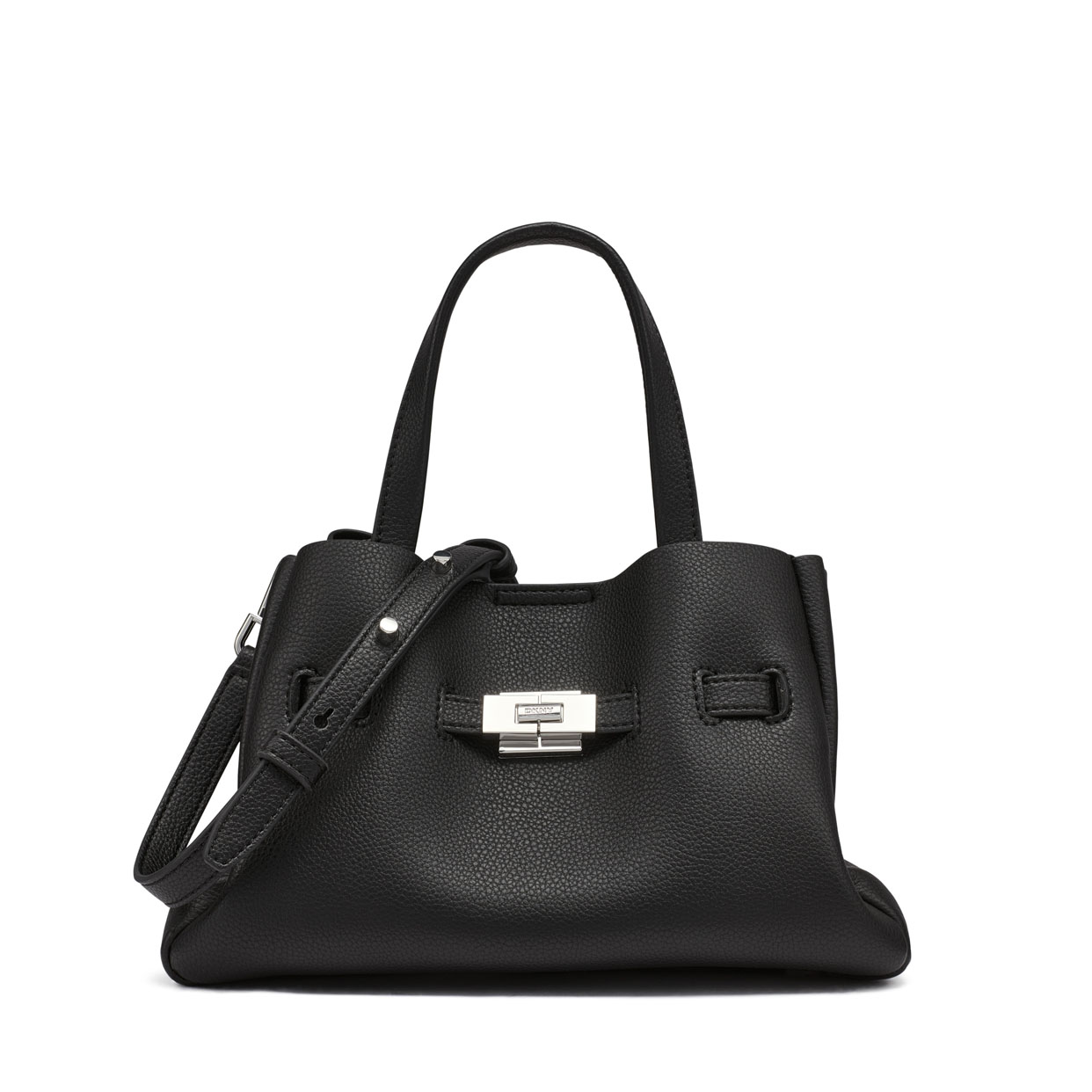 Bryar Small Satchel -Black/Silver