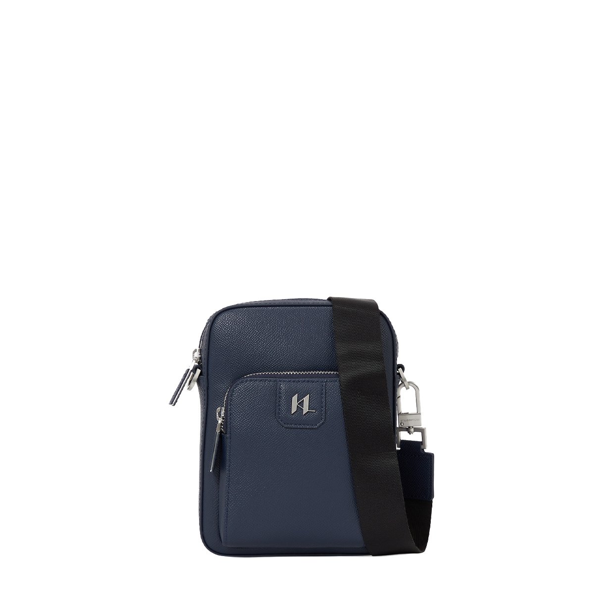 K/Monogram Leather Crossbody -Midnight Navy