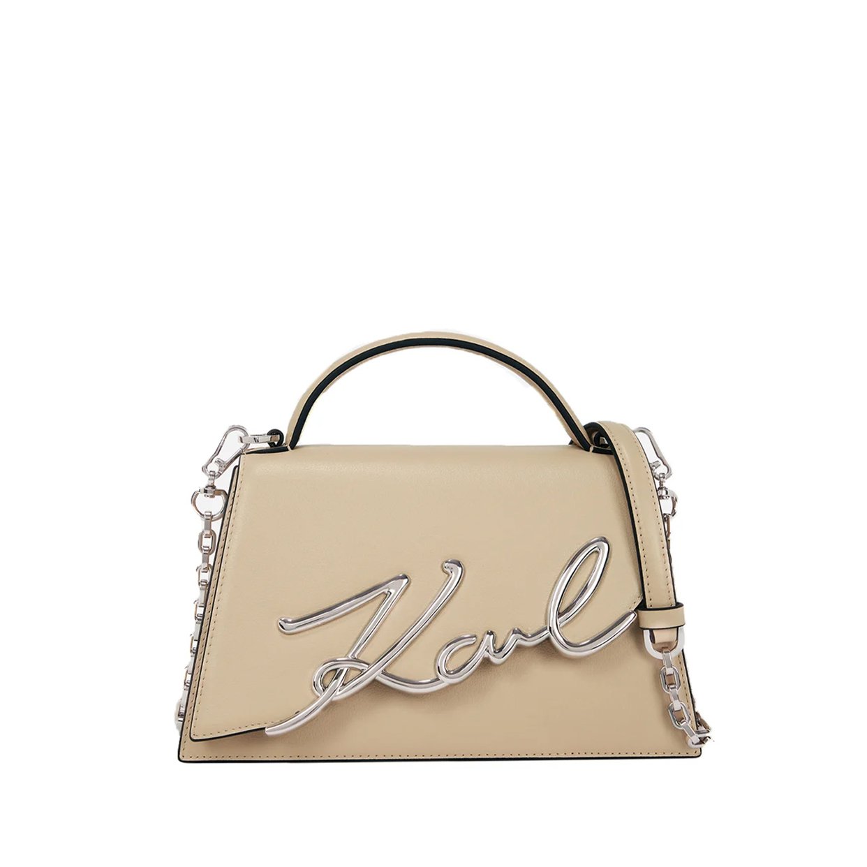 K/Signature Medium Crossbody Bag -Trench Beige