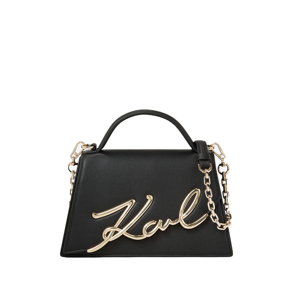 K/Signature Medium Crossbody Bag -Black/Gold