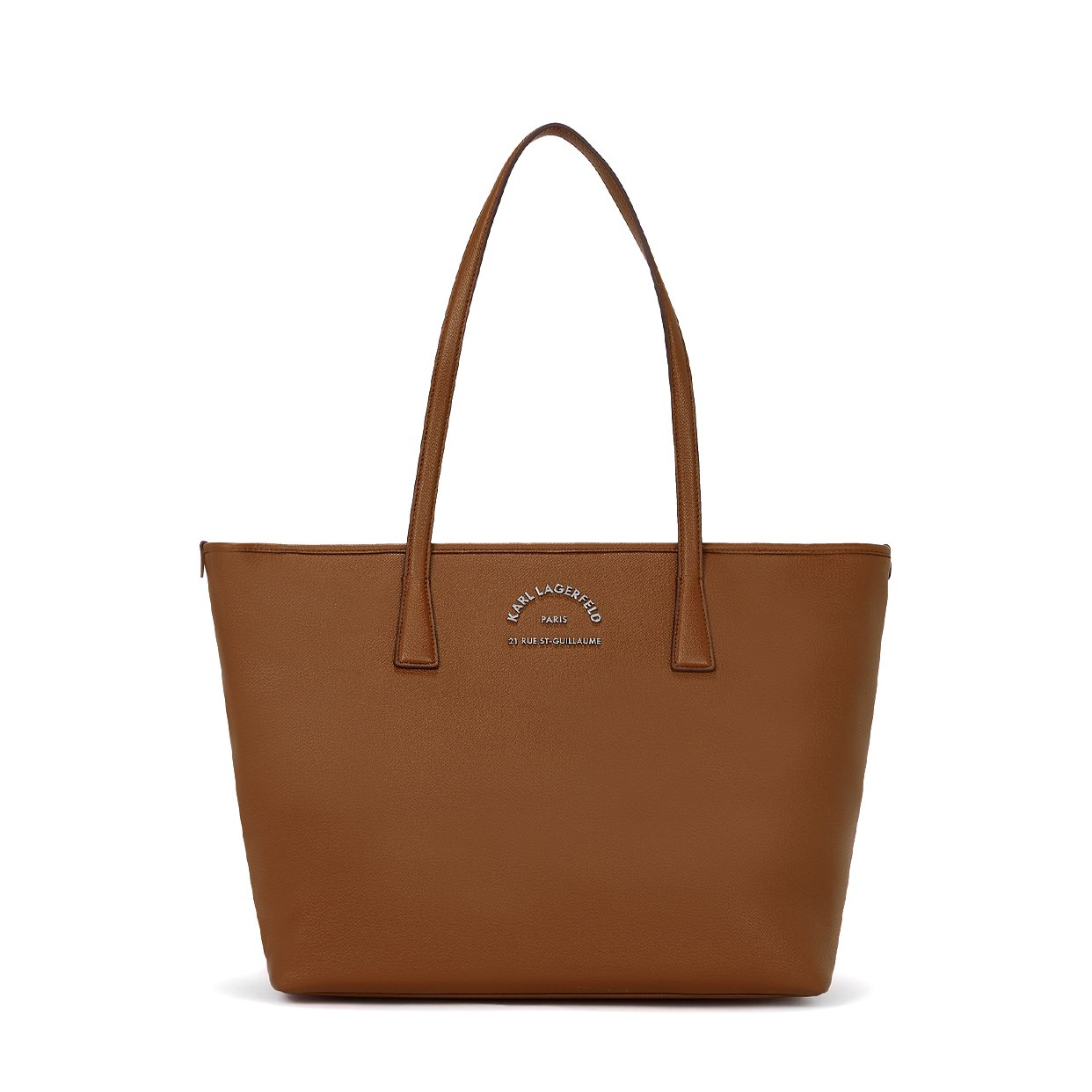 Rue St-Guillaume Metal Tote Bag -Dark Tan