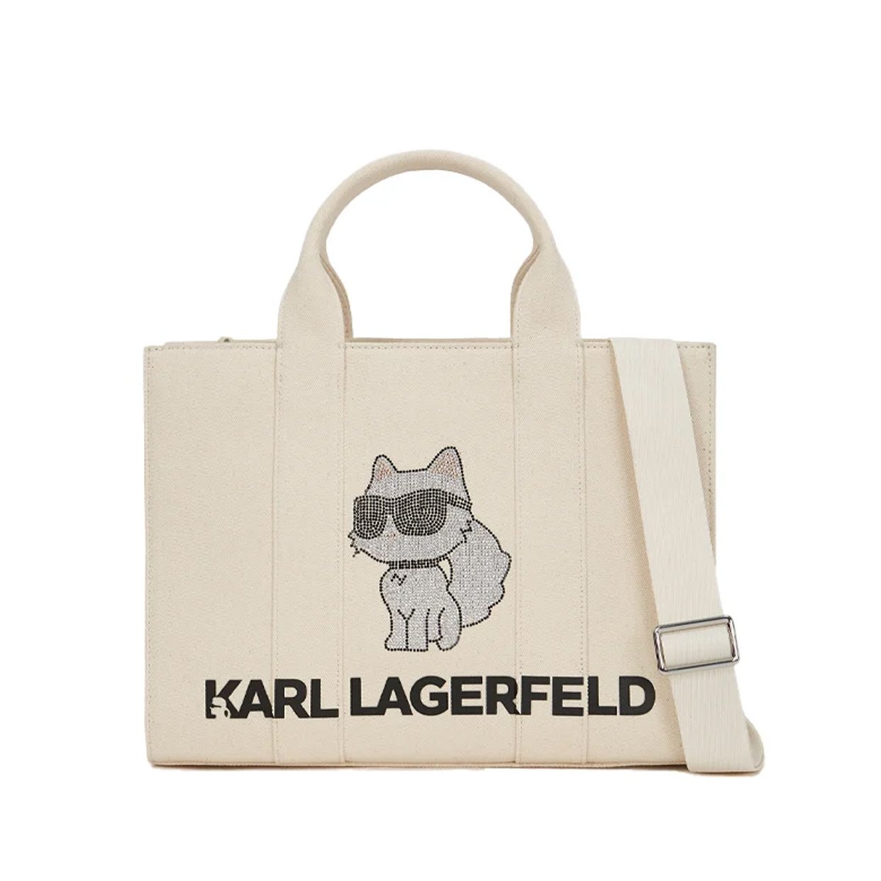Ikon Choupette Medium Tote Bag -Natural