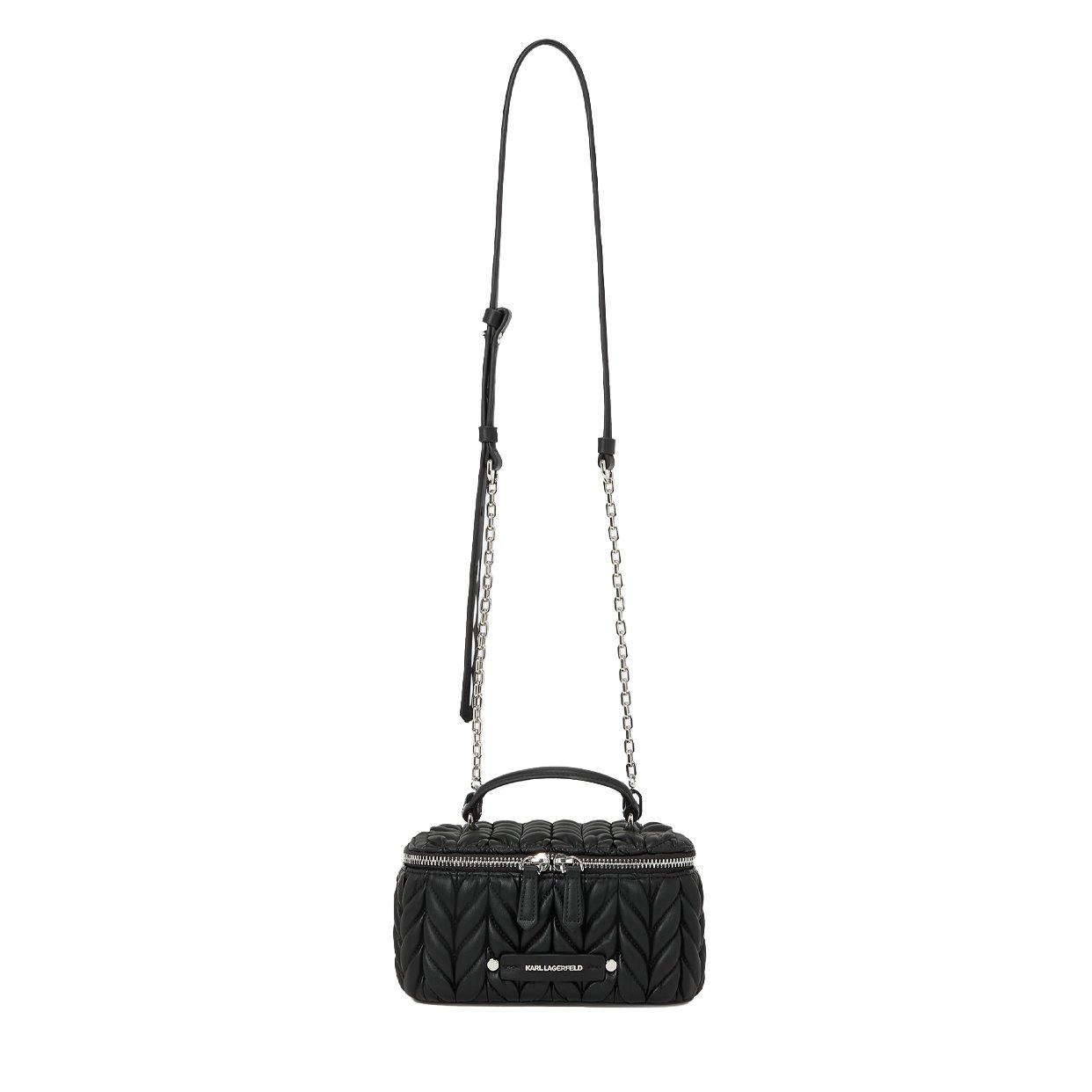 K/Weave Vanity Bag -Black/Nickel