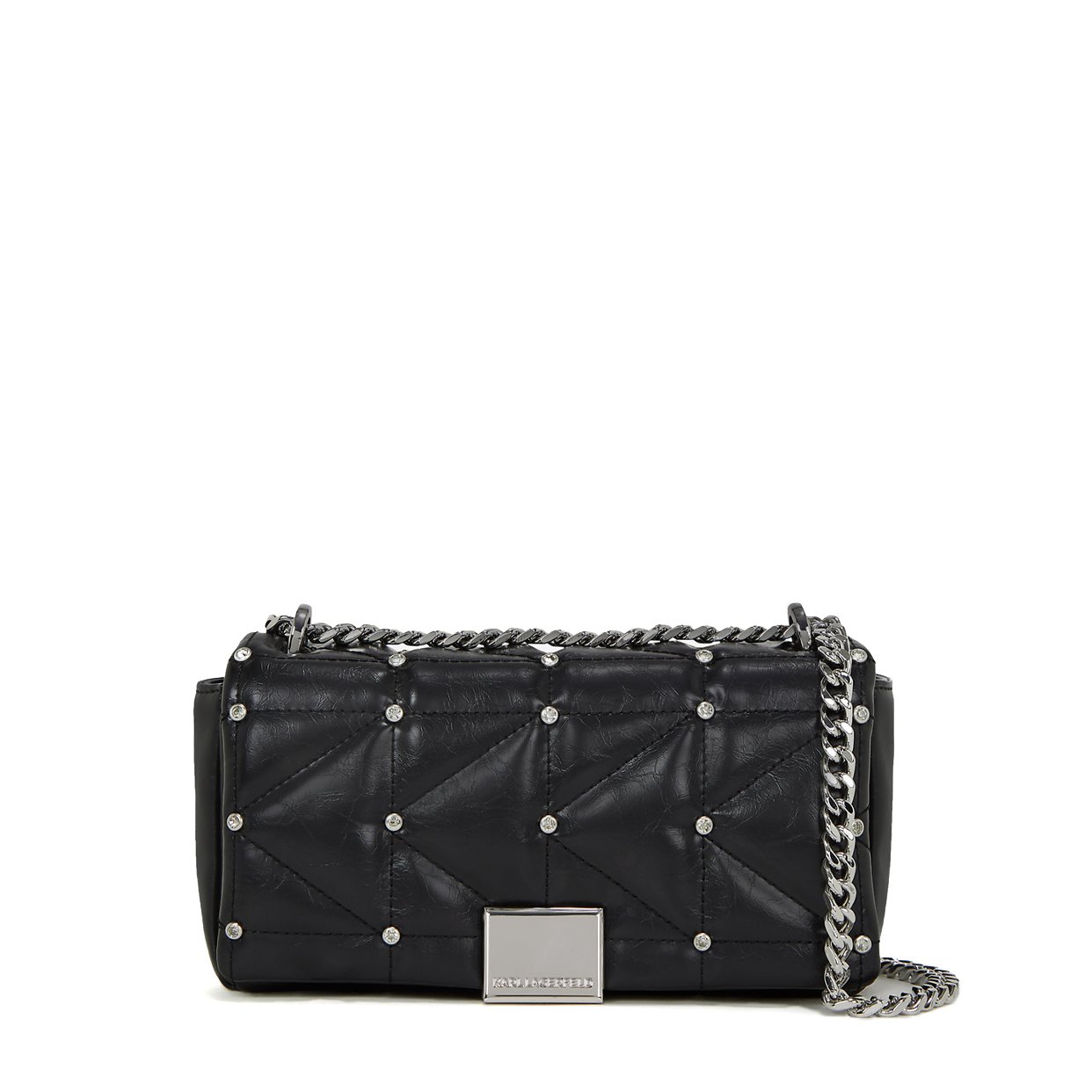 K/Kuilt Small Crossbody Bag -Black/Nickel