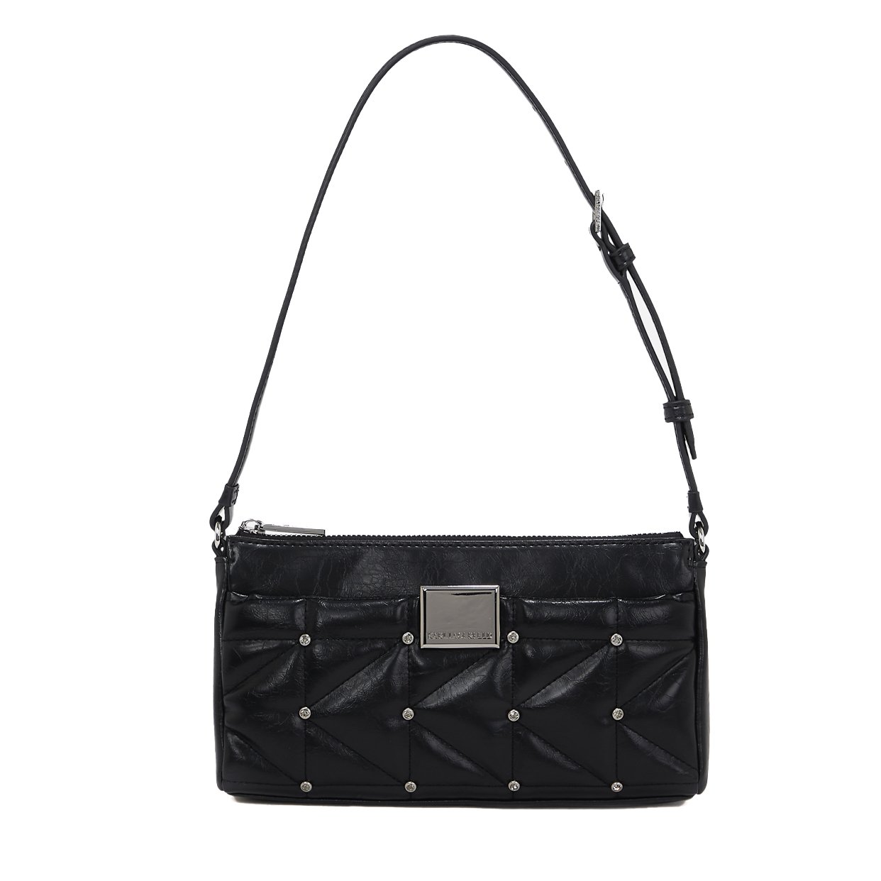 K/Kuilt Small Shoulder Bag -Black/Nickel