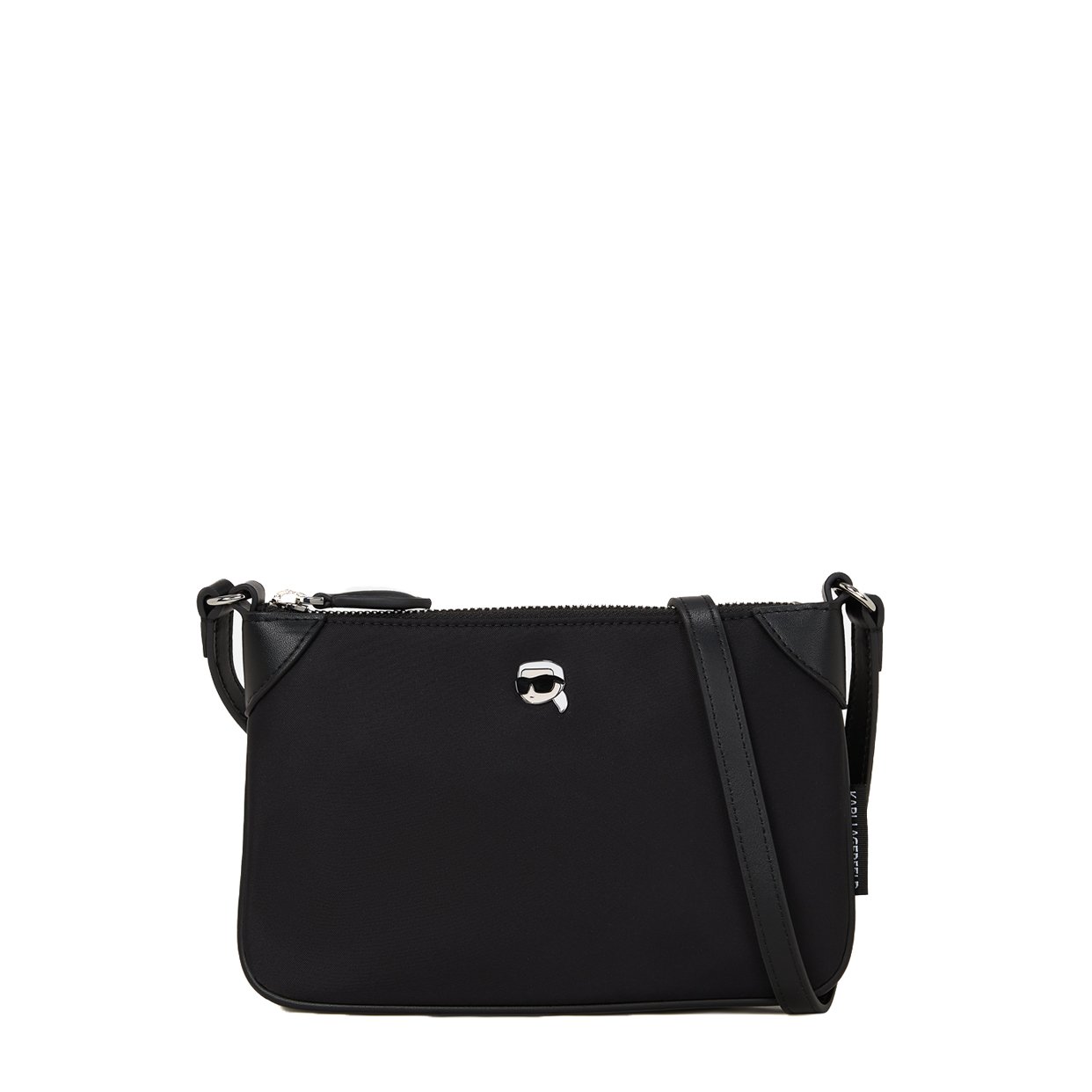 Ikon Nylon Crossbody Pouch -Black