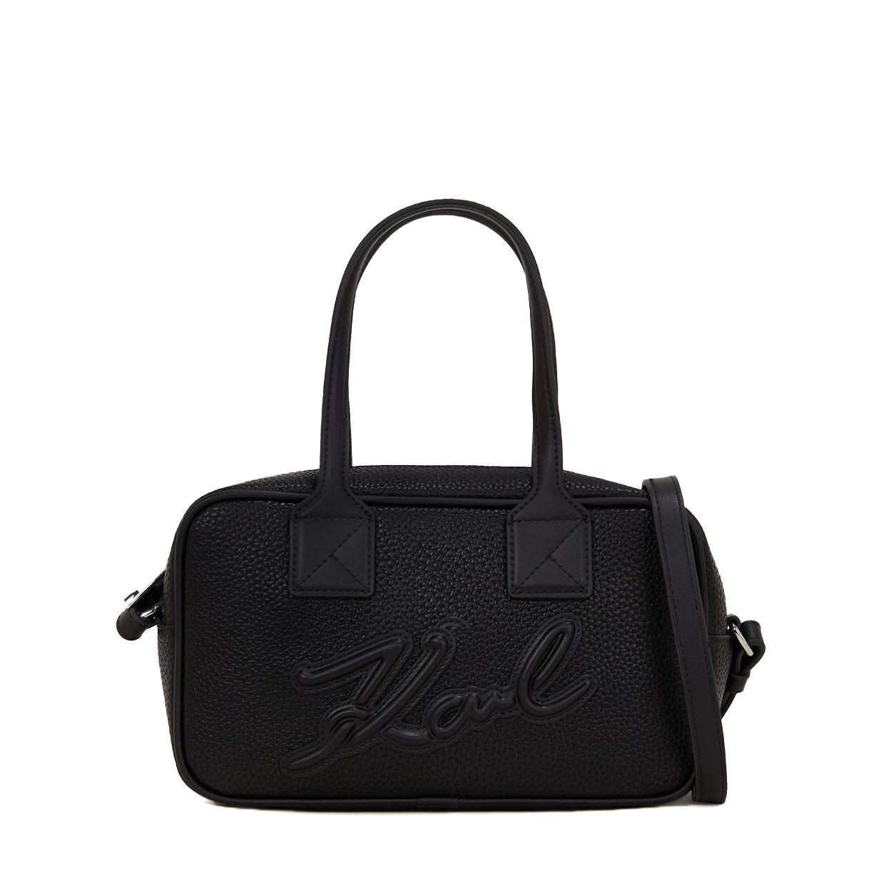 K/Skuare Bauletto Grainy Bag -Black-Nickel