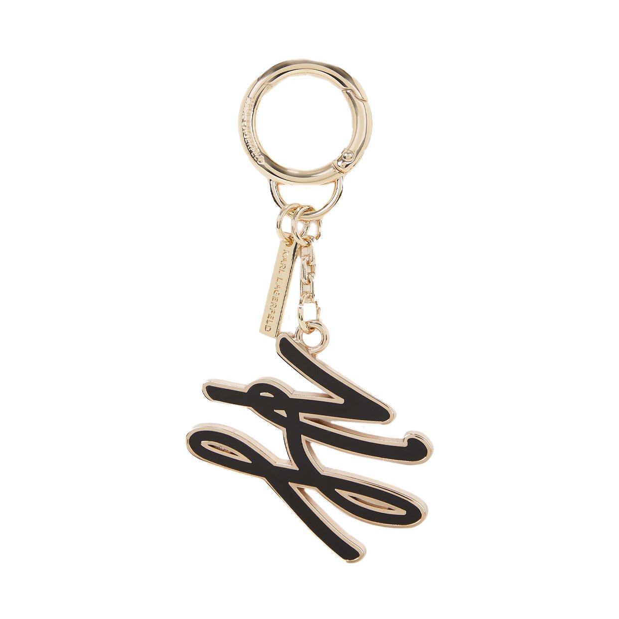 K/Autograph Enamel Keychain -Black/Gold