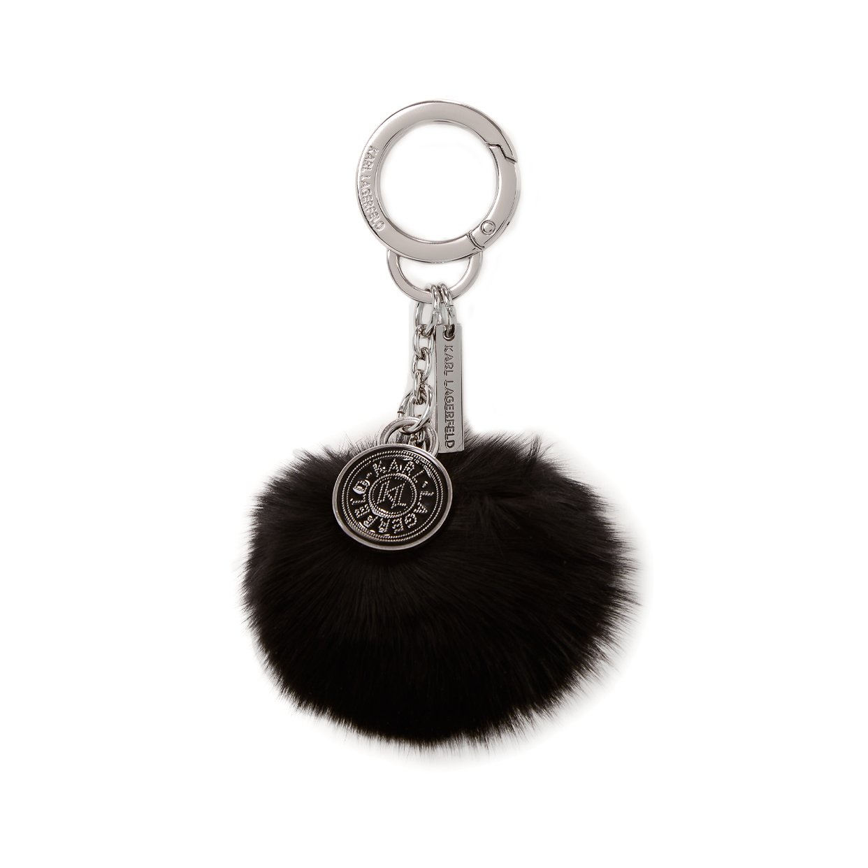 Faux-Fur Keychain -Black