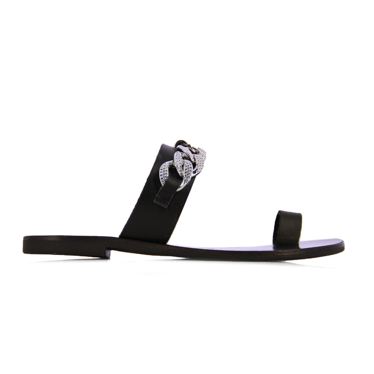 Chain Sandal -Black
