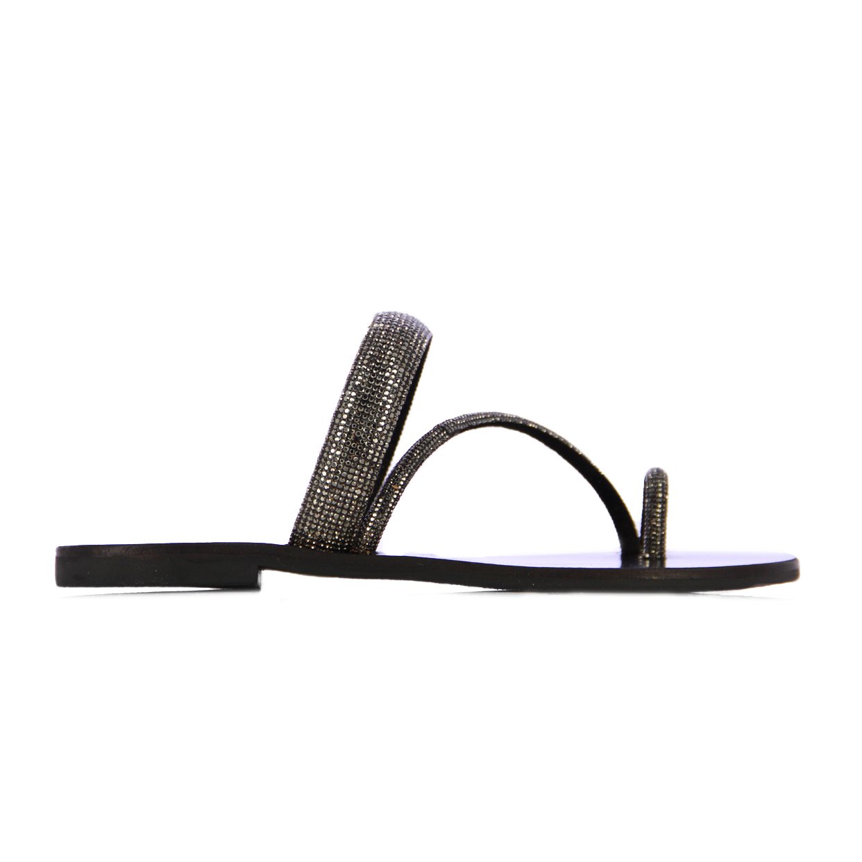 Shimmer Sandals -Black