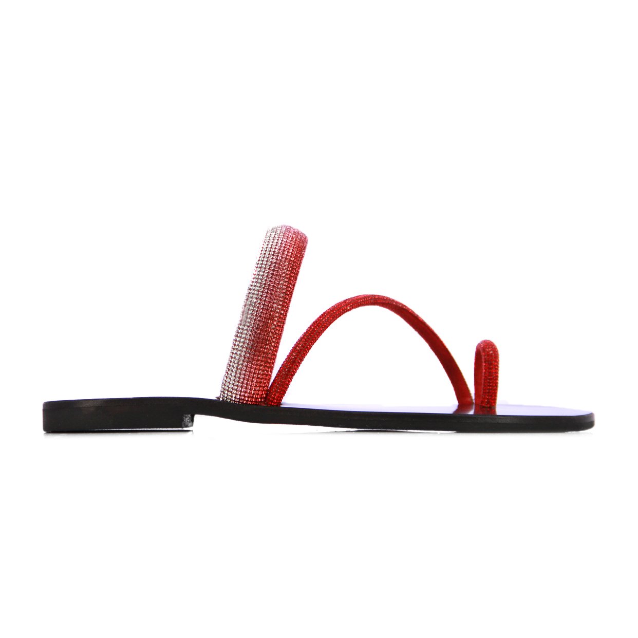 Shimmer Sandals -Red
