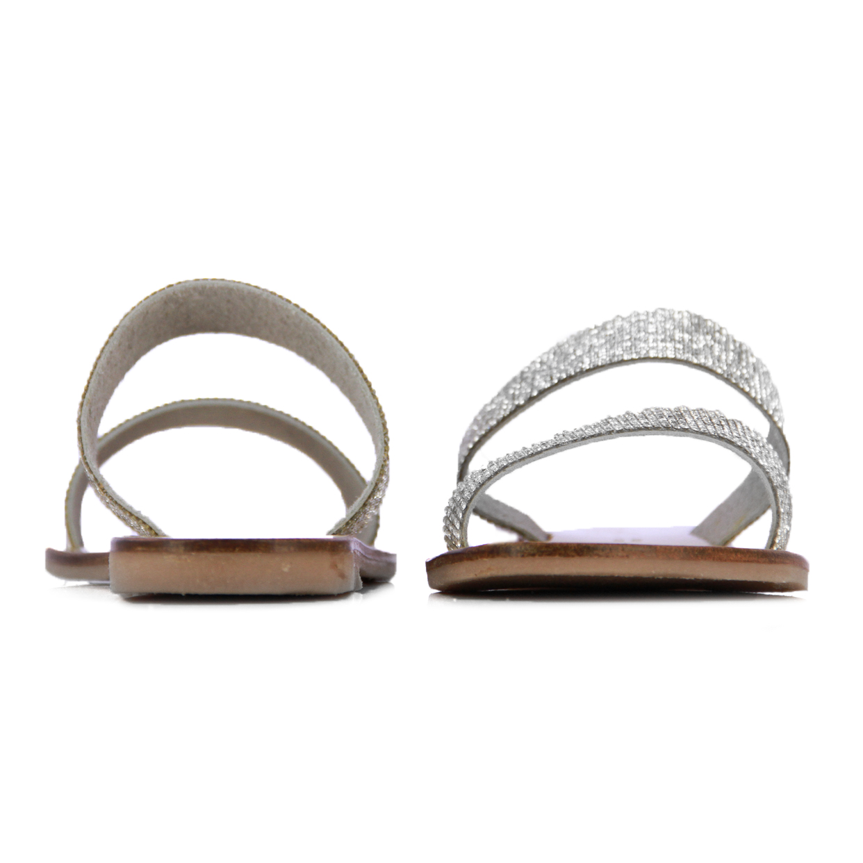 Glitz Glide Sandal -Silver - Image 5