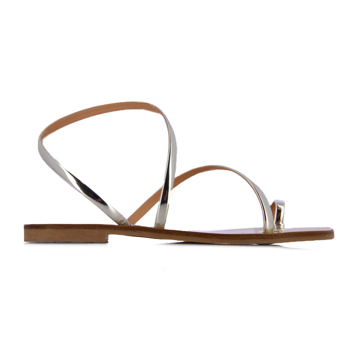 Wrap Around Sandals -Silver