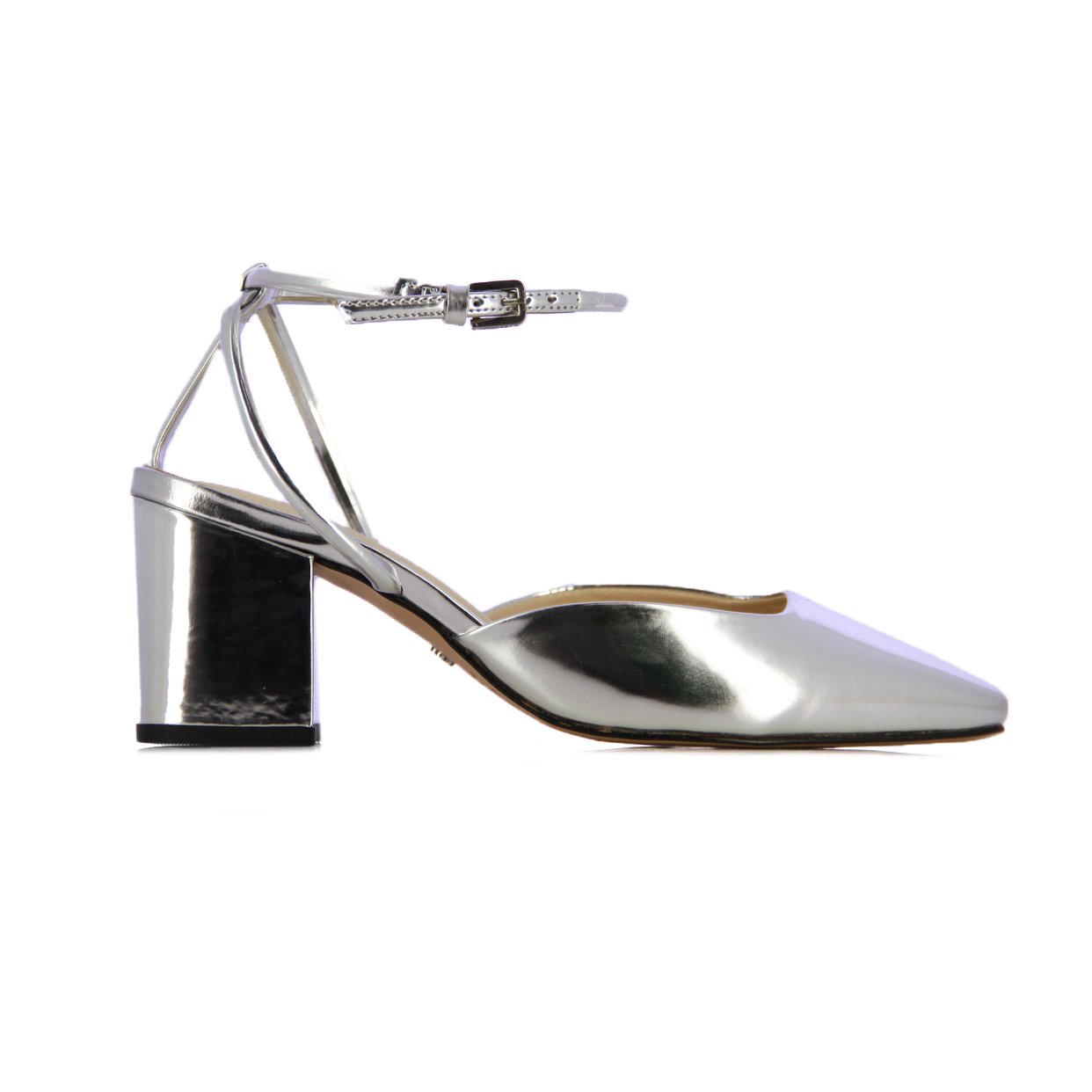 Ankle Strap Sandals -Silver