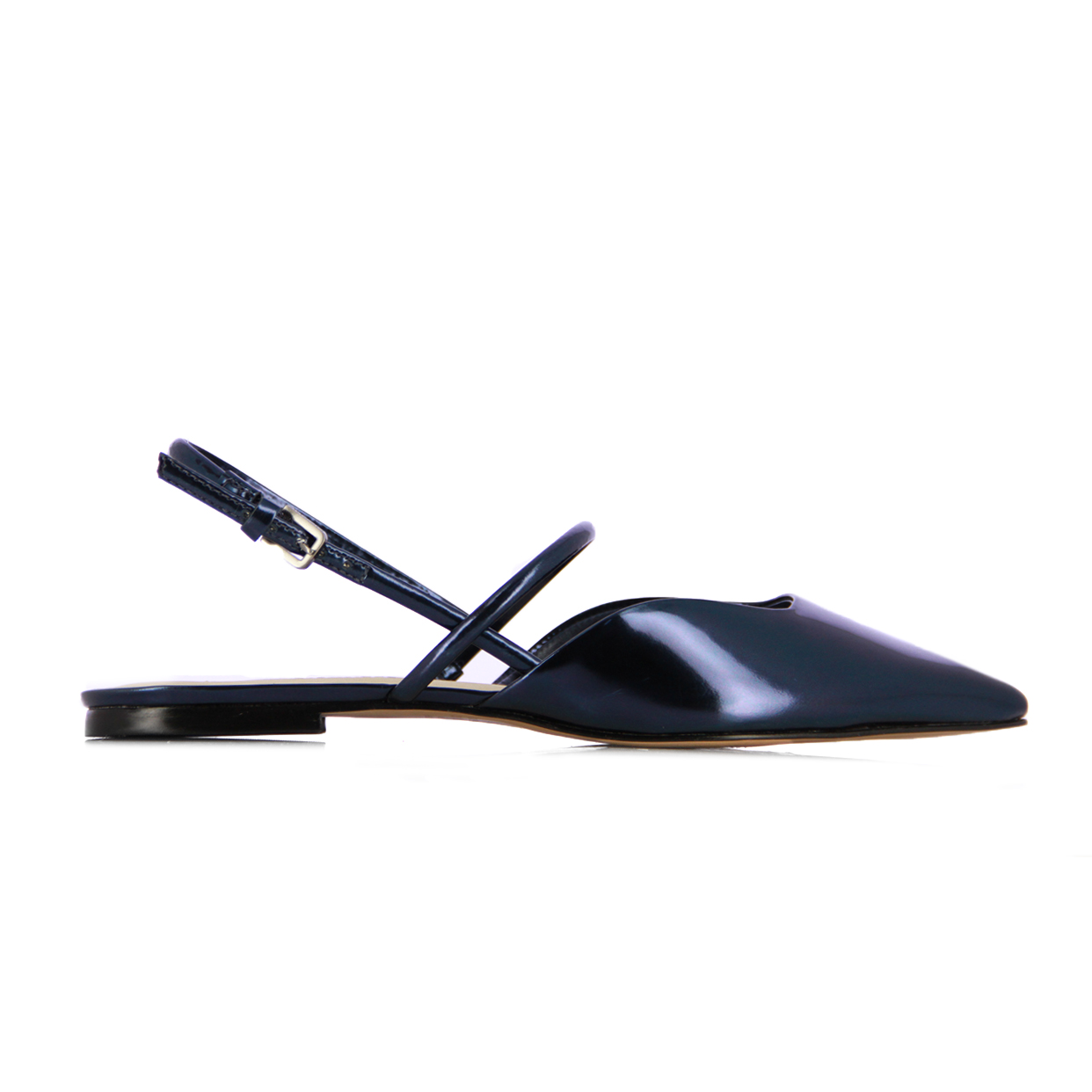 Pointed Flat Sandals -Blue