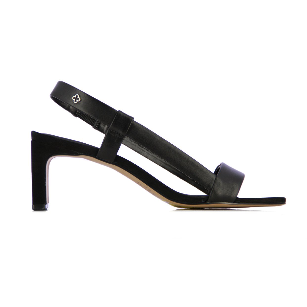 Slingback Leather Sandal -Black