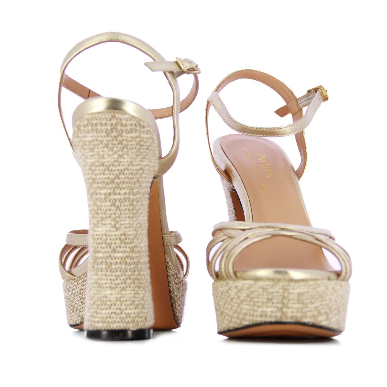 Woven Platform Sandal -Platino - Image 5