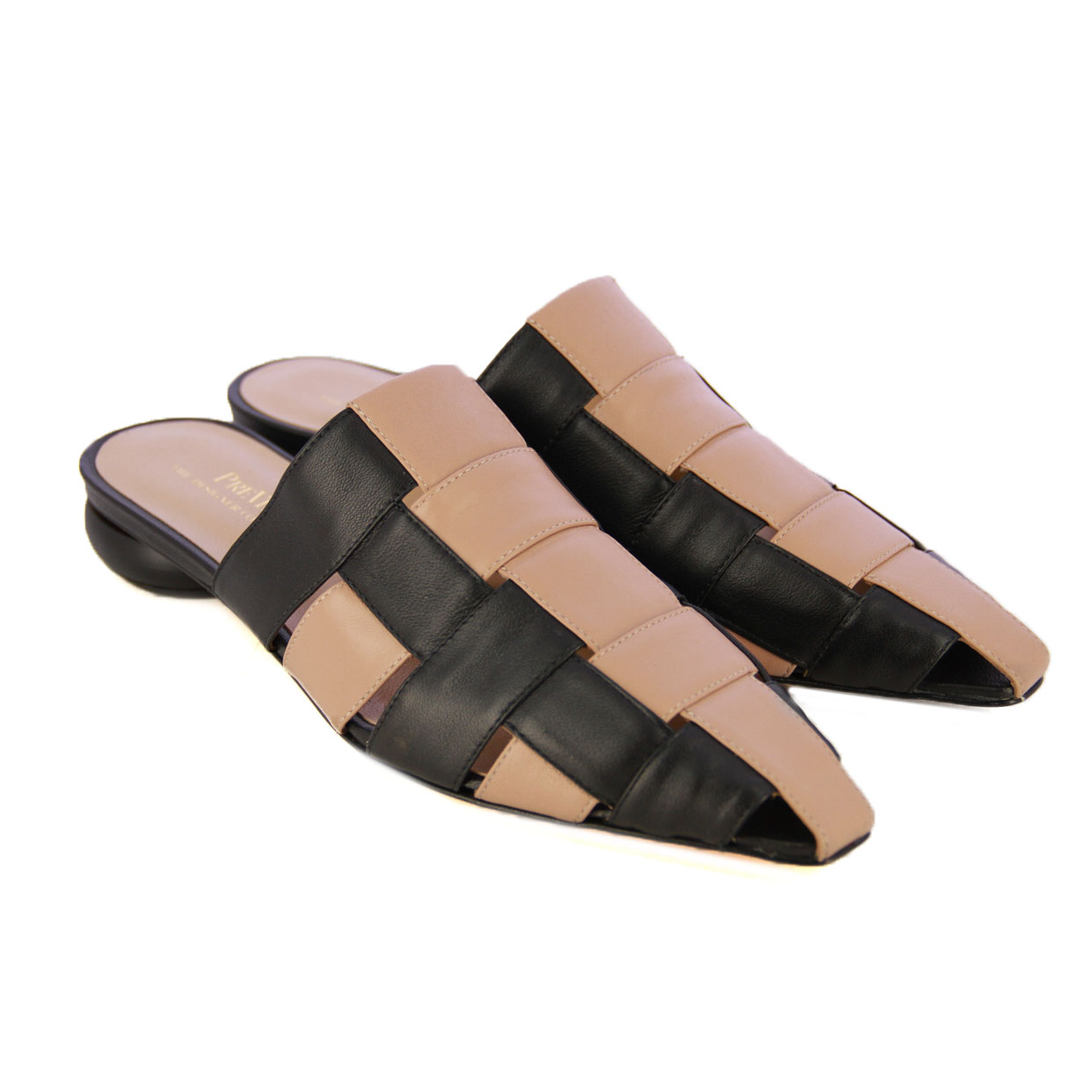 Interlace Point Mule -Black/Skin - Image 2
