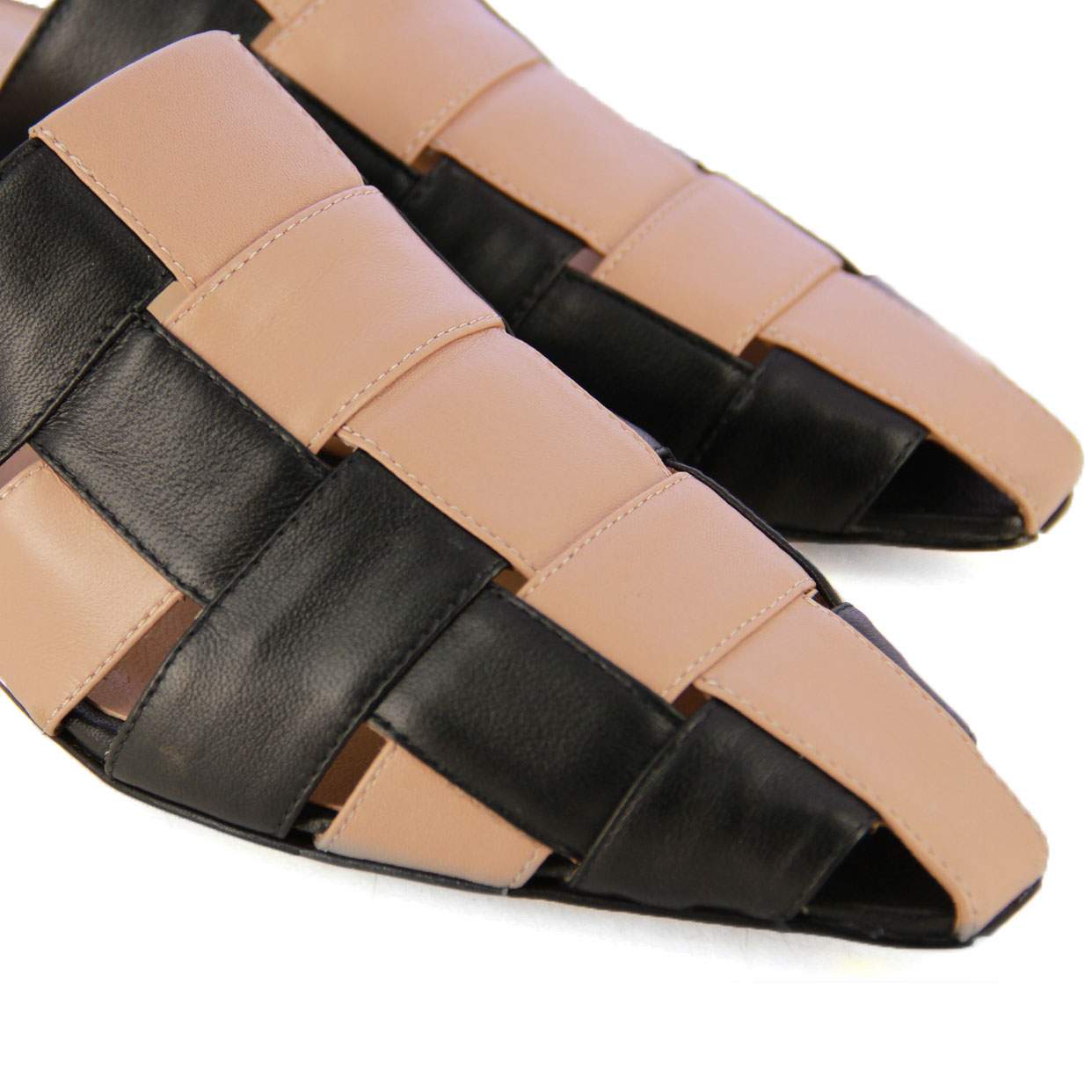 Interlace Point Mule -Black/Skin - Image 4