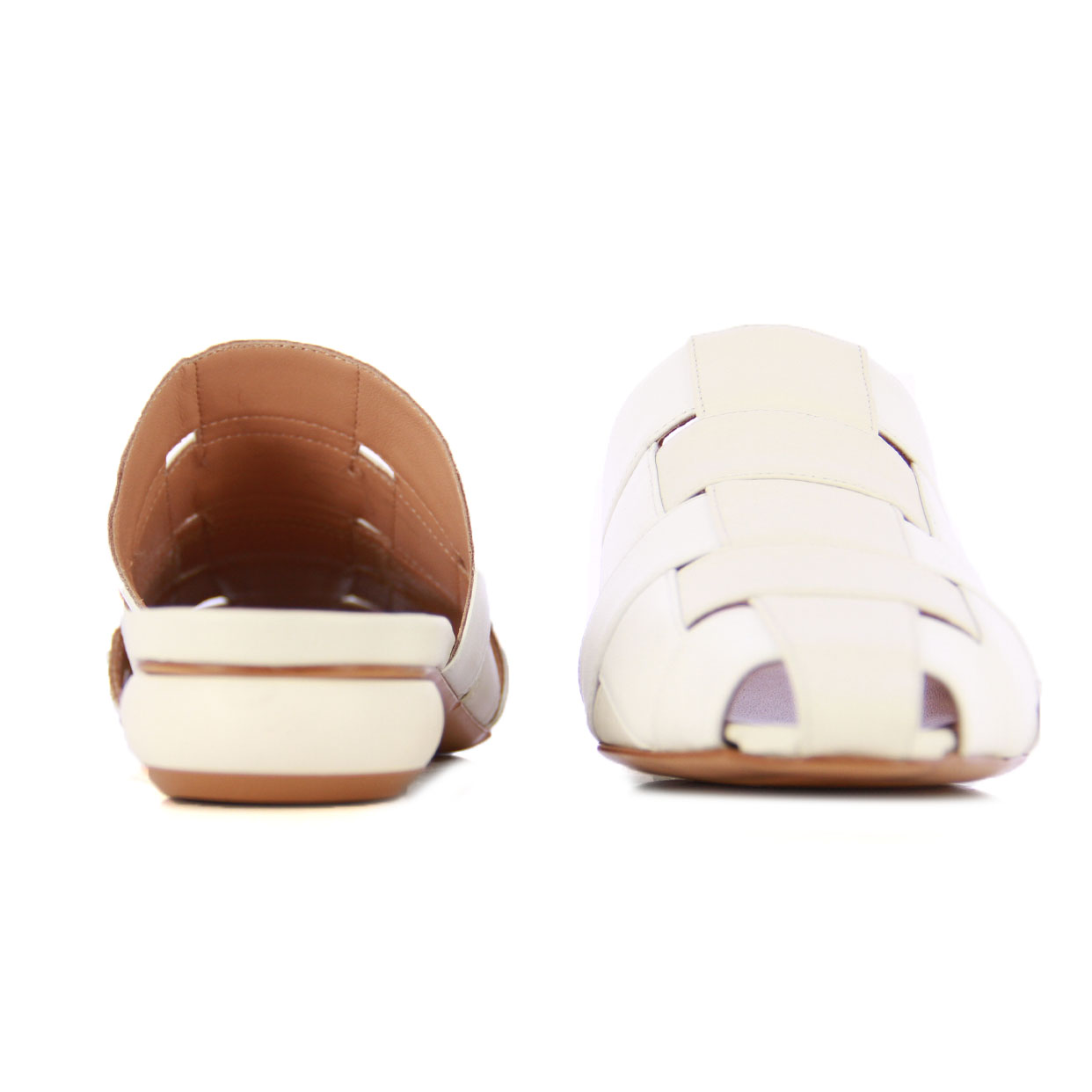 Interlace Point Mule -White/Beige - Image 5