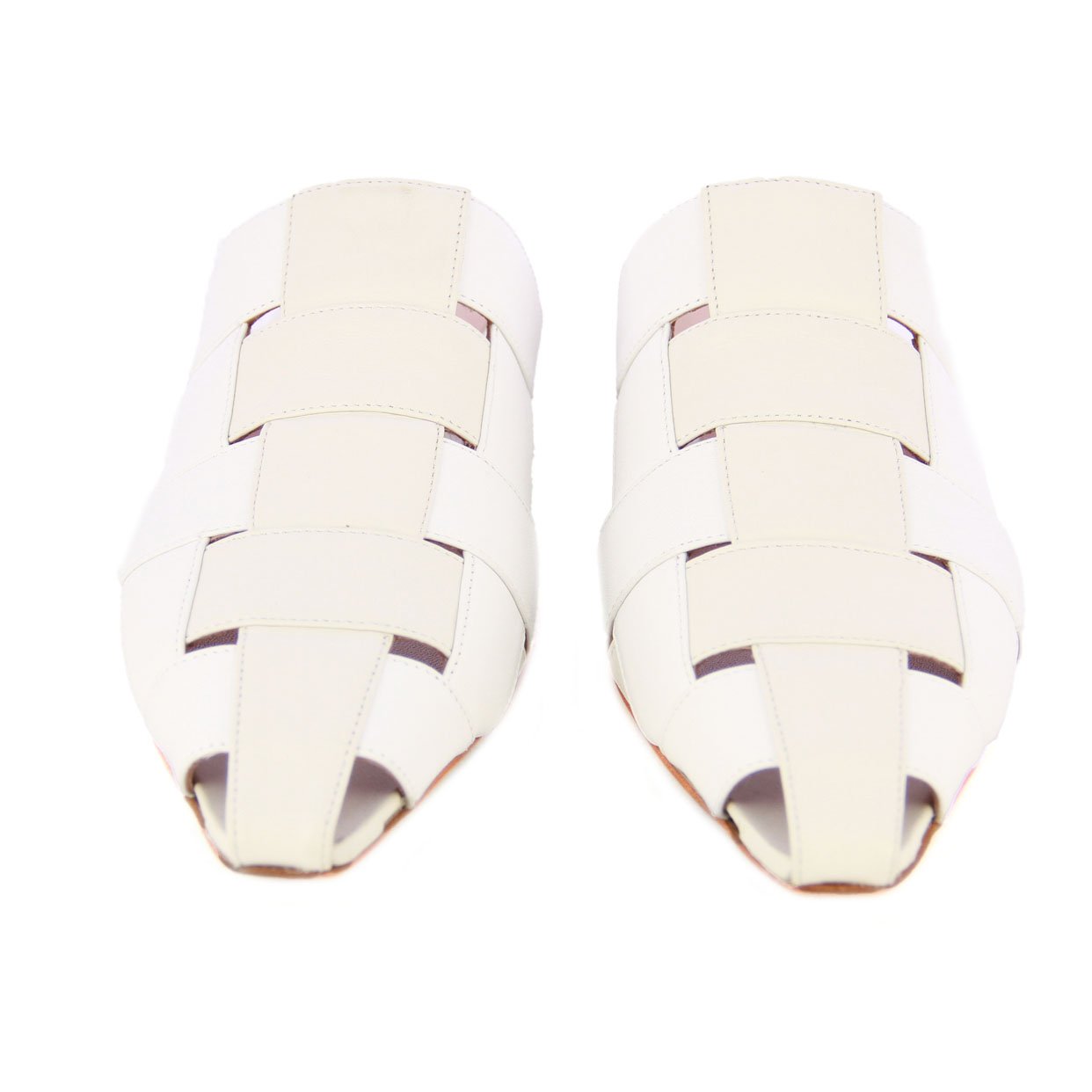 Interlace Point Mule -White/Beige - Image 3