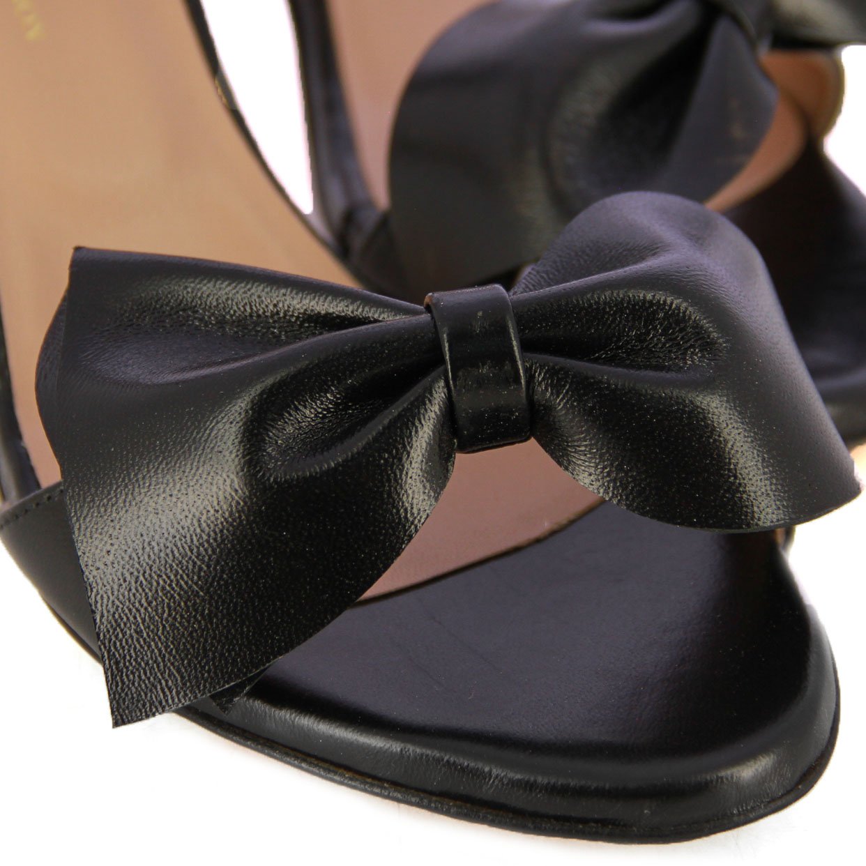 Bow Sandal -Black - Image 4