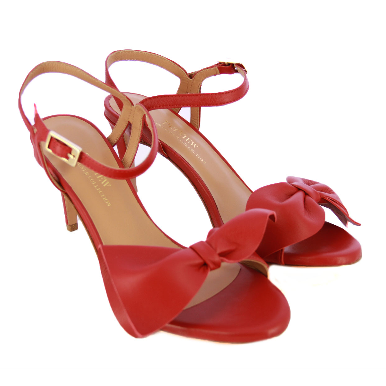 Bow Sandal -Rosso - Image 5
