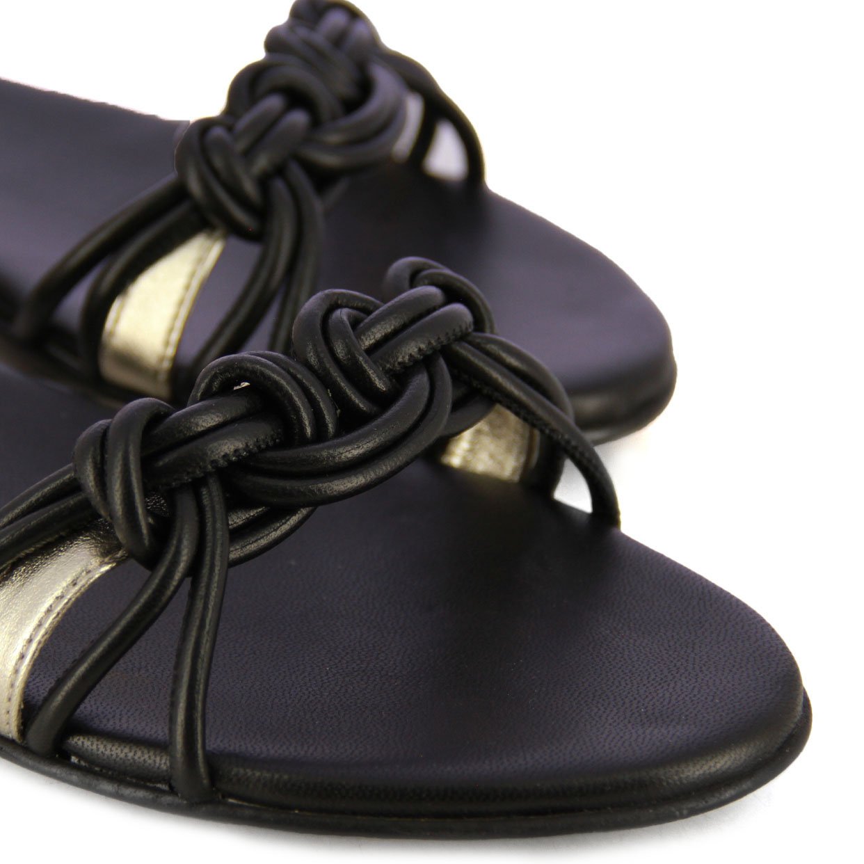 Valencia Platform Sandal -Black - Image 4