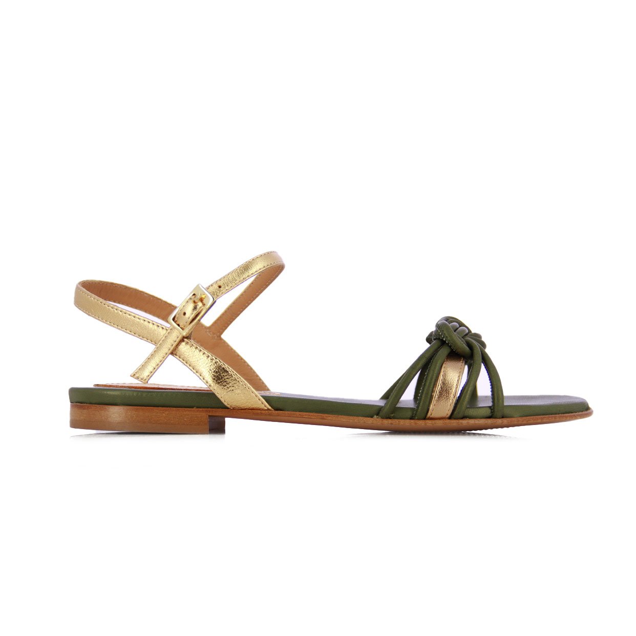 Valencia Platform Sandal -Green