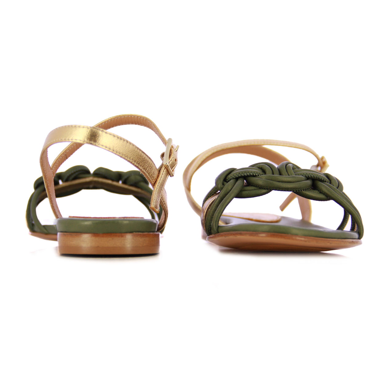 Valencia Platform Sandal -Green - Image 5