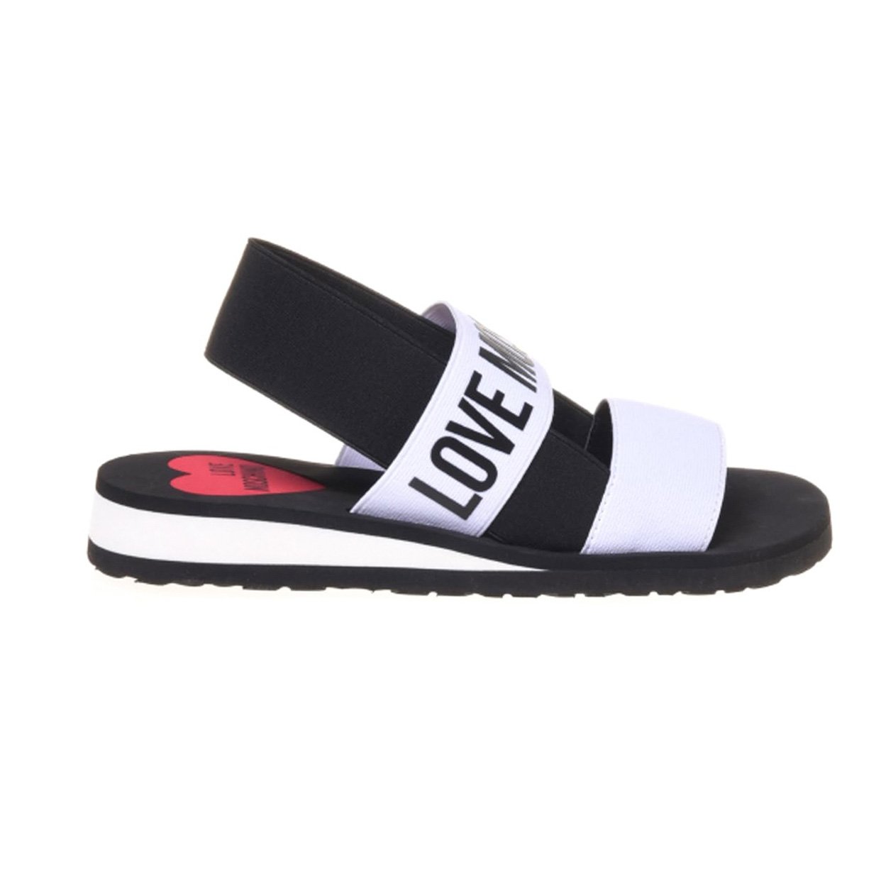Soft Logo Sandals -White/Black