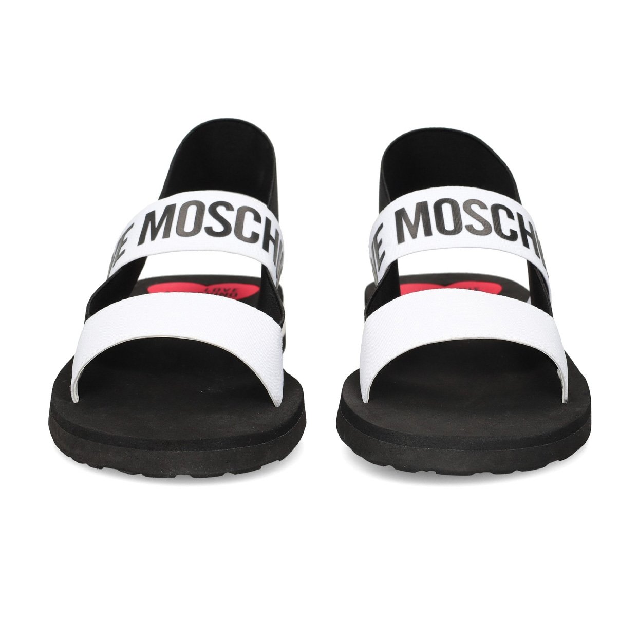 Soft Logo Sandals -White/Black - Image 3