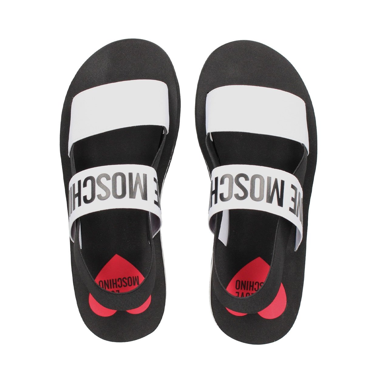 Soft Logo Sandals -White/Black - Image 4