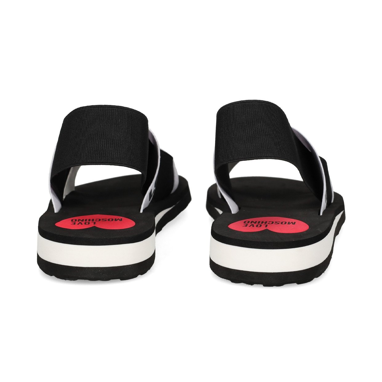 Soft Logo Sandals -White/Black - Image 5
