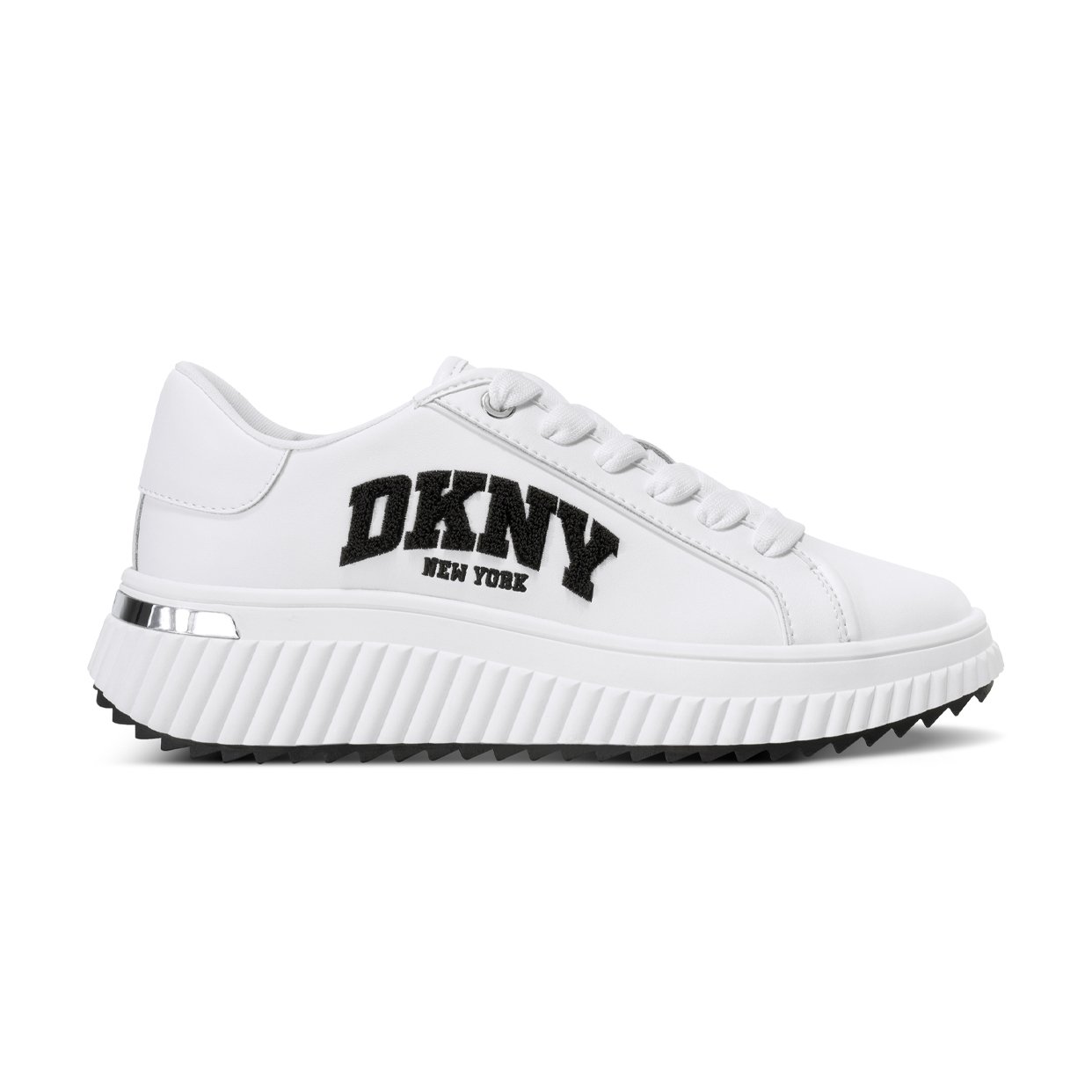 Leon Varsity Lace-Up Sneaker -White/Black
