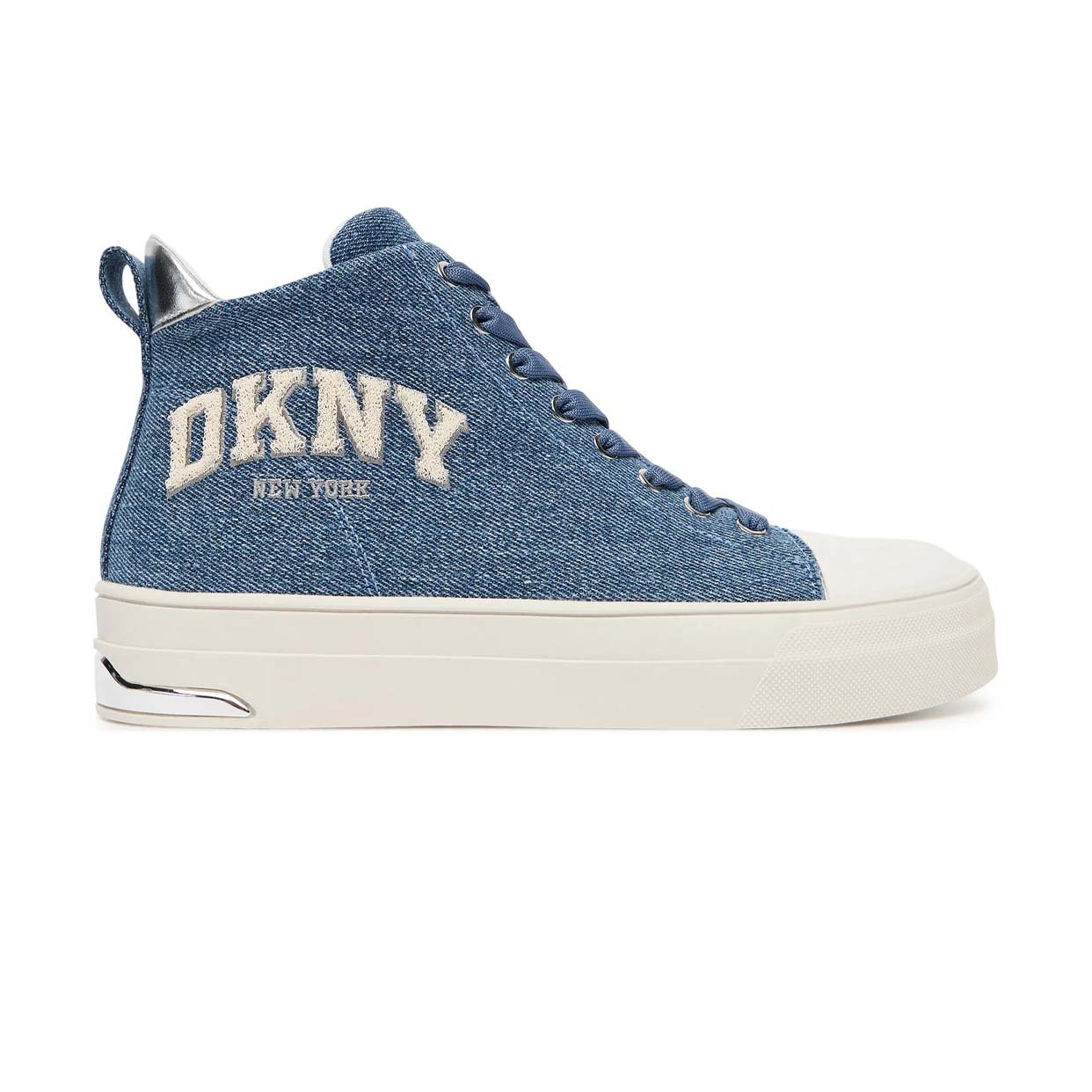 Yaser Lace-Up Mid Sneakers -Dark Blue