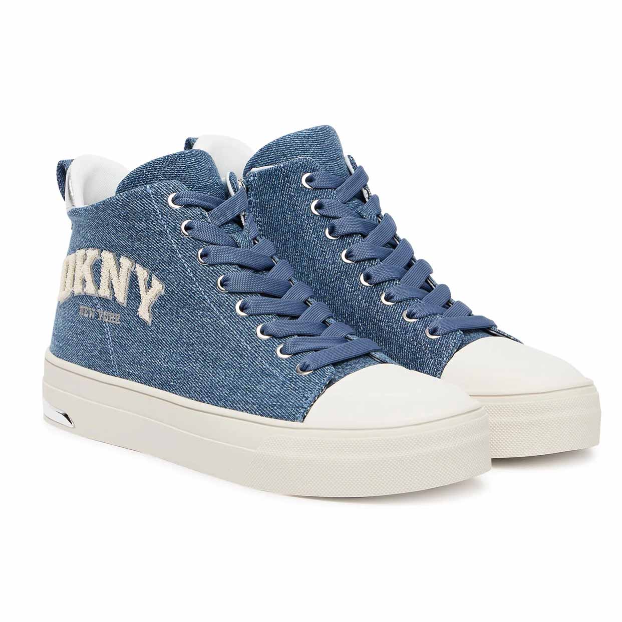Yaser Lace-Up Mid Sneakers -Dark Blue - Image 2