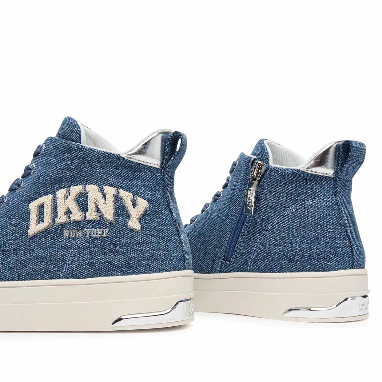 Yaser Lace-Up Mid Sneakers -Dark Blue - Image 3
