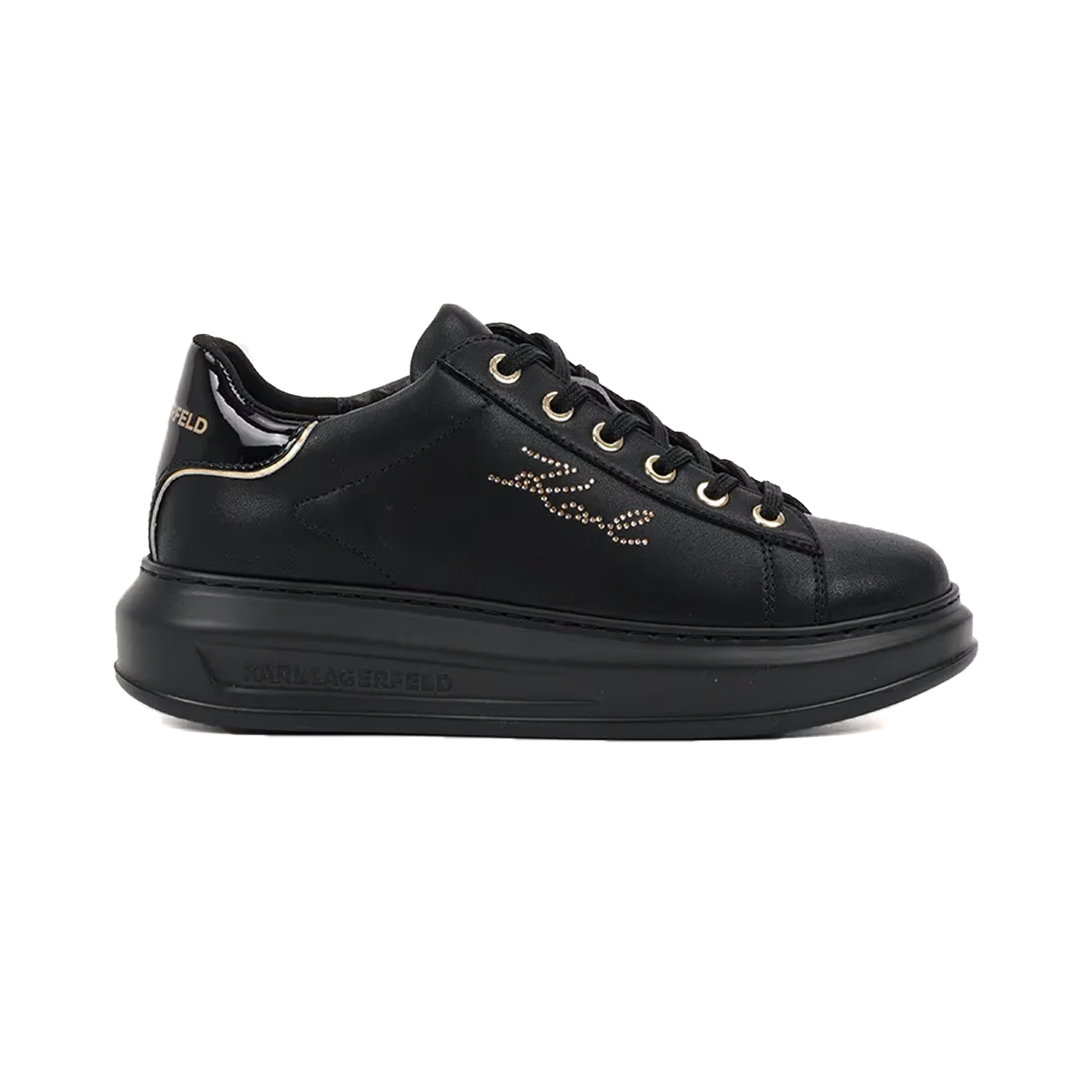 Kapri Rhinestone Sneakers -Black