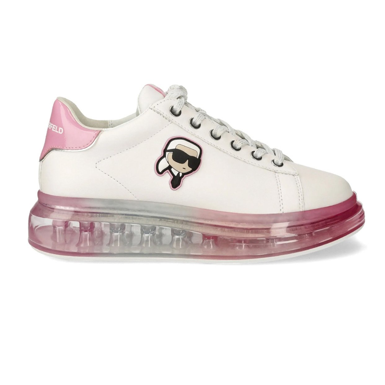 Kapri Kushion NFT Lo Lace Sneaker -White/Pink