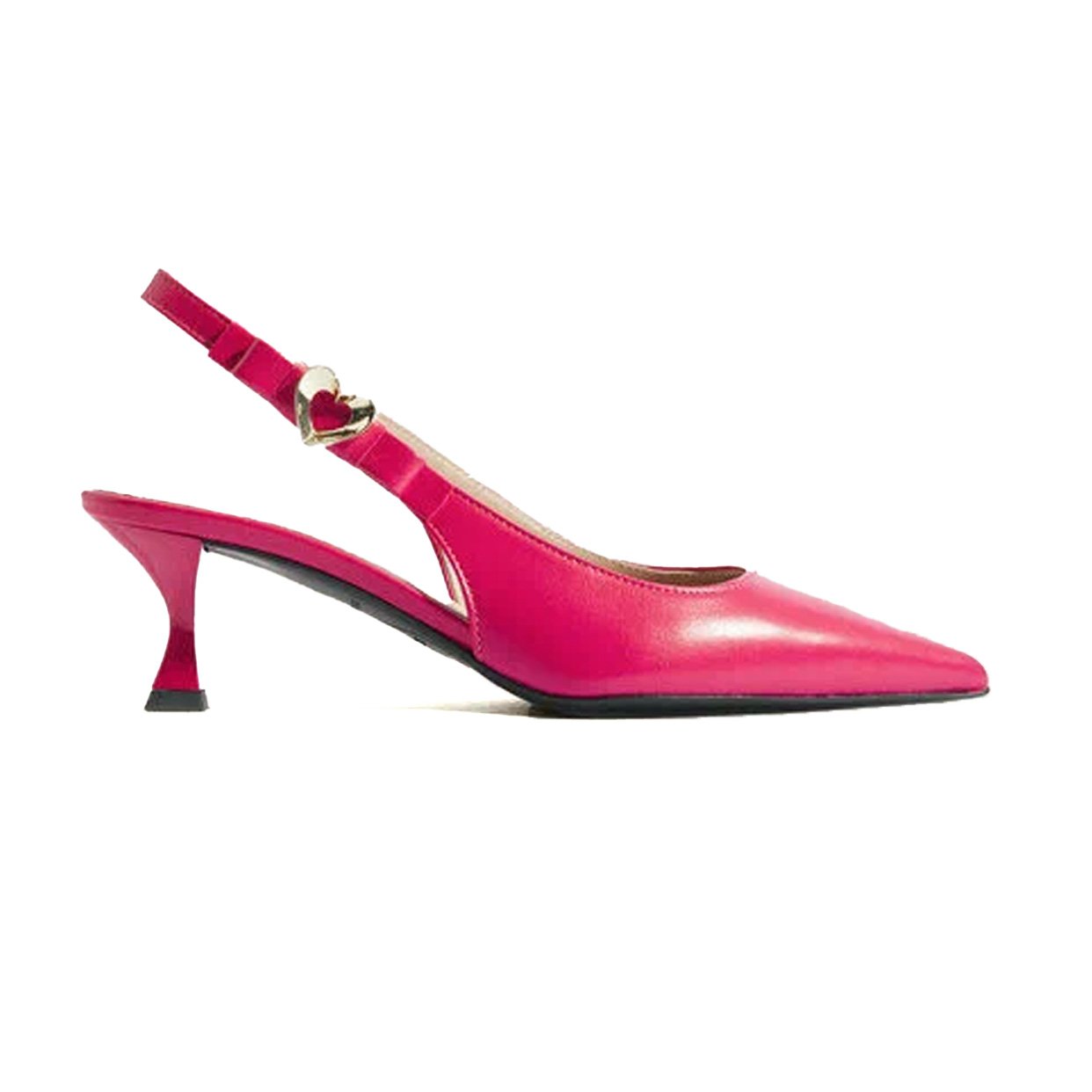 Heart Logo Slingback Pump -Fuchsia