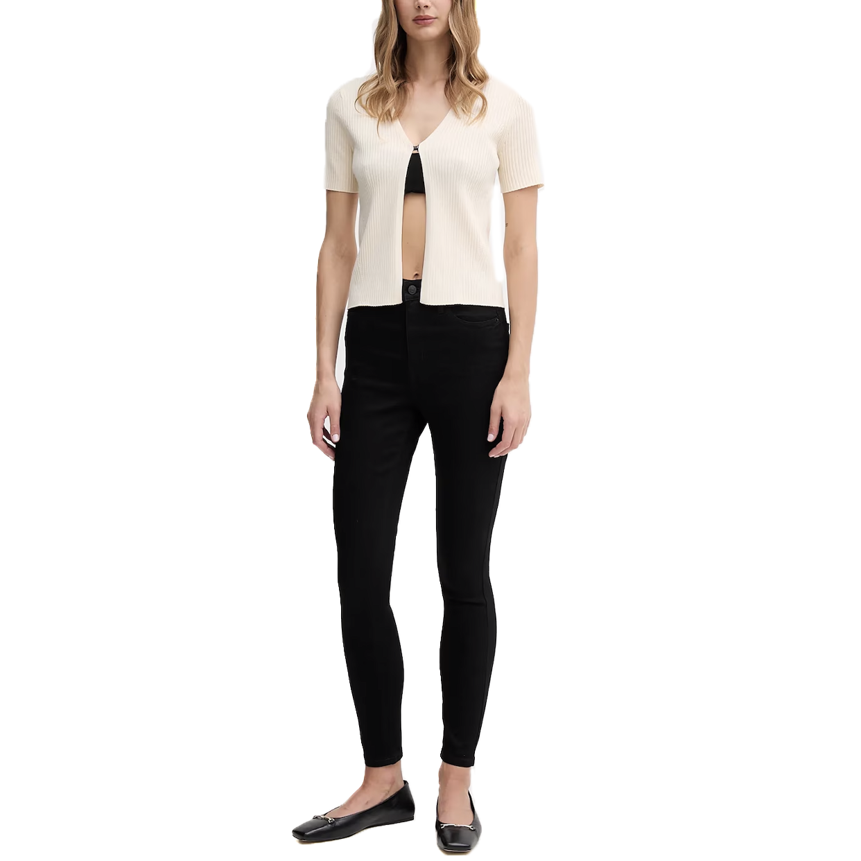 High Rise Skinny Jeans -Black