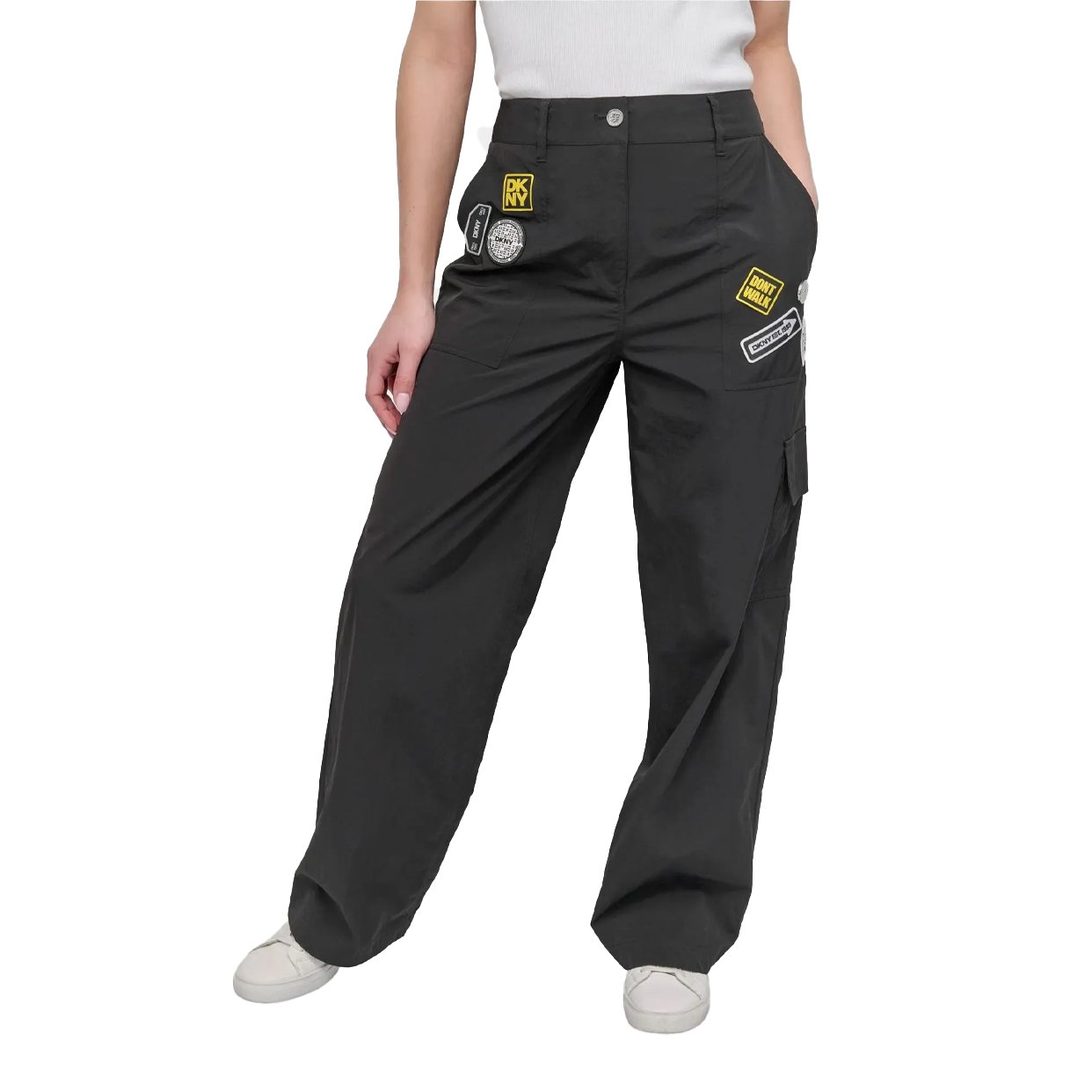Rumped Tech Nylon Pins N Patch Pants -Black