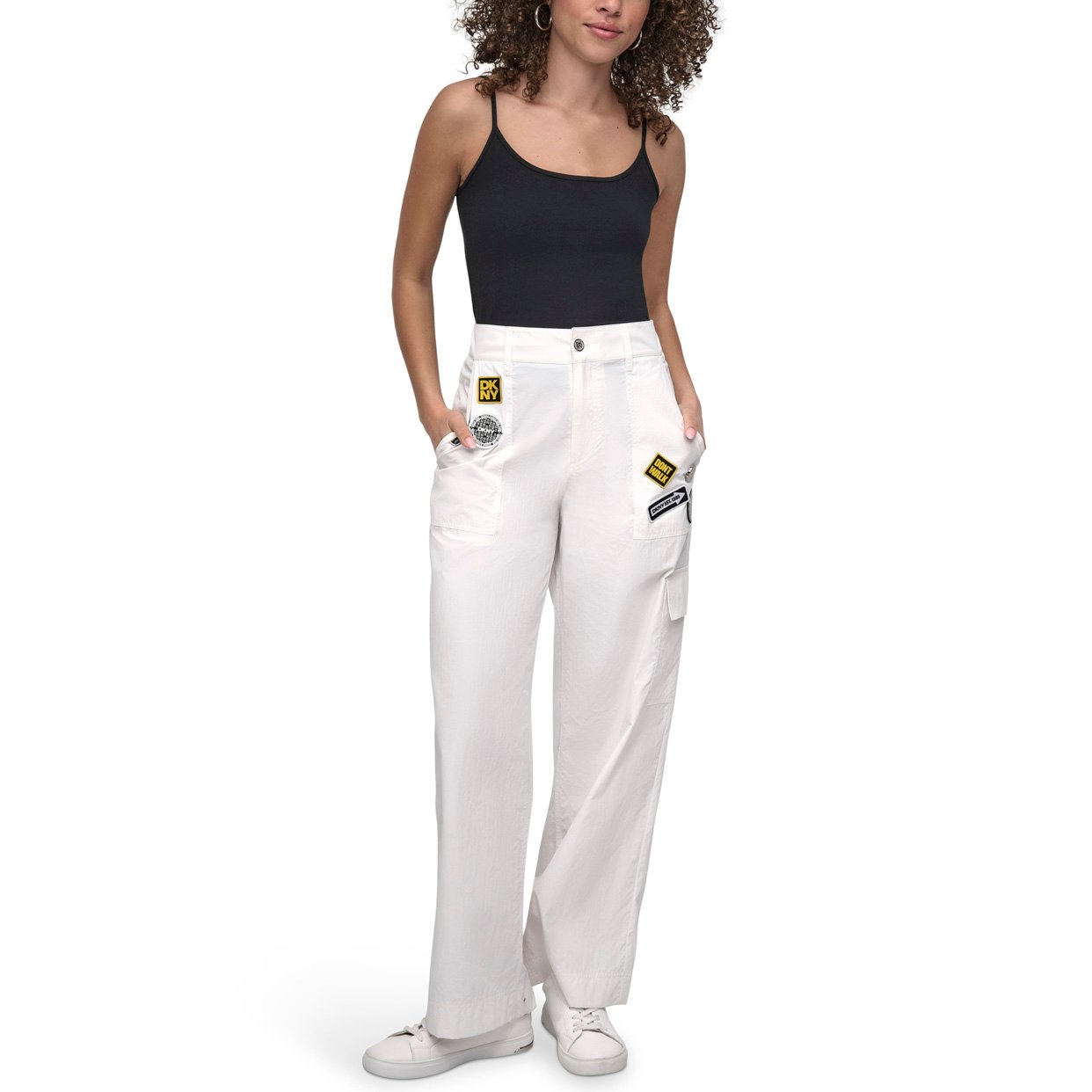 Rumped Tech Nylon Pins N Patch Pants -Ivory